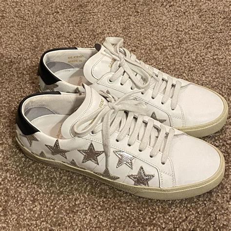 ysl gold star sneakers|ysl sneakers.